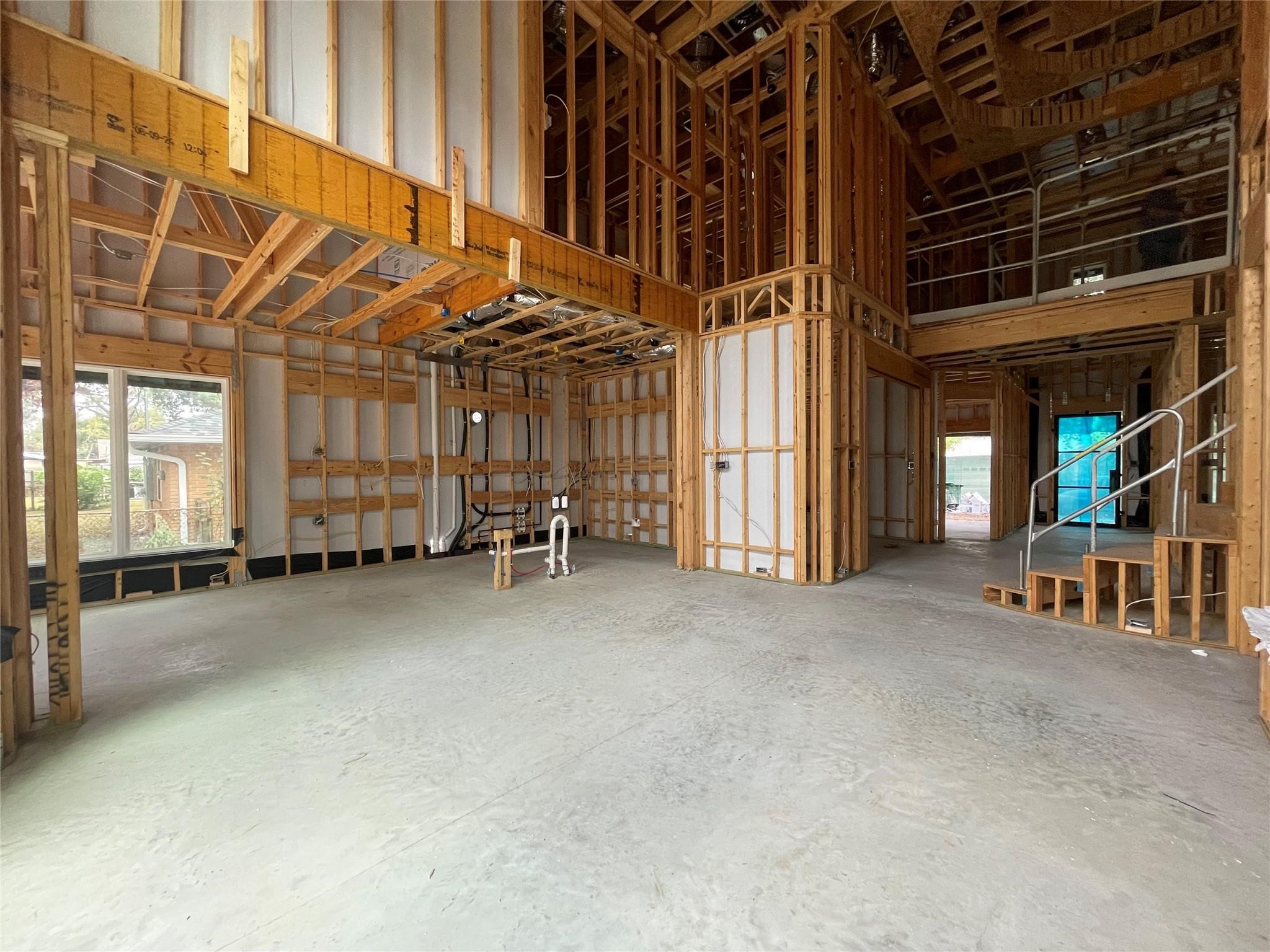 8033 Ridgeview Drive Houston, TX 77055 - Photo 8 of 36 Kitchen That Flows Into Living Space. Construction Photo as of 2/26/2026