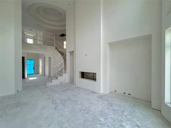 a view of a livingroom with a fireplace