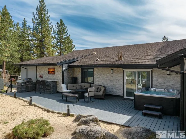 a view of a house with a patio