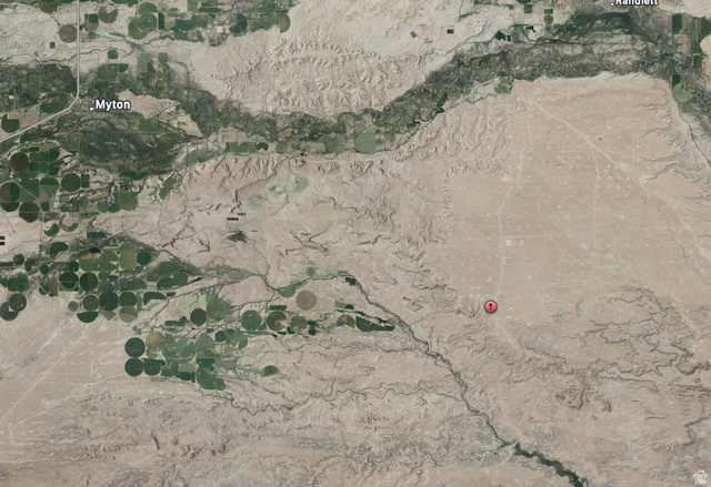 13875 South Leland Bench Road Randlett, UT 84063 - Photo 3 of 3 Aerial map of property and surrounding area
