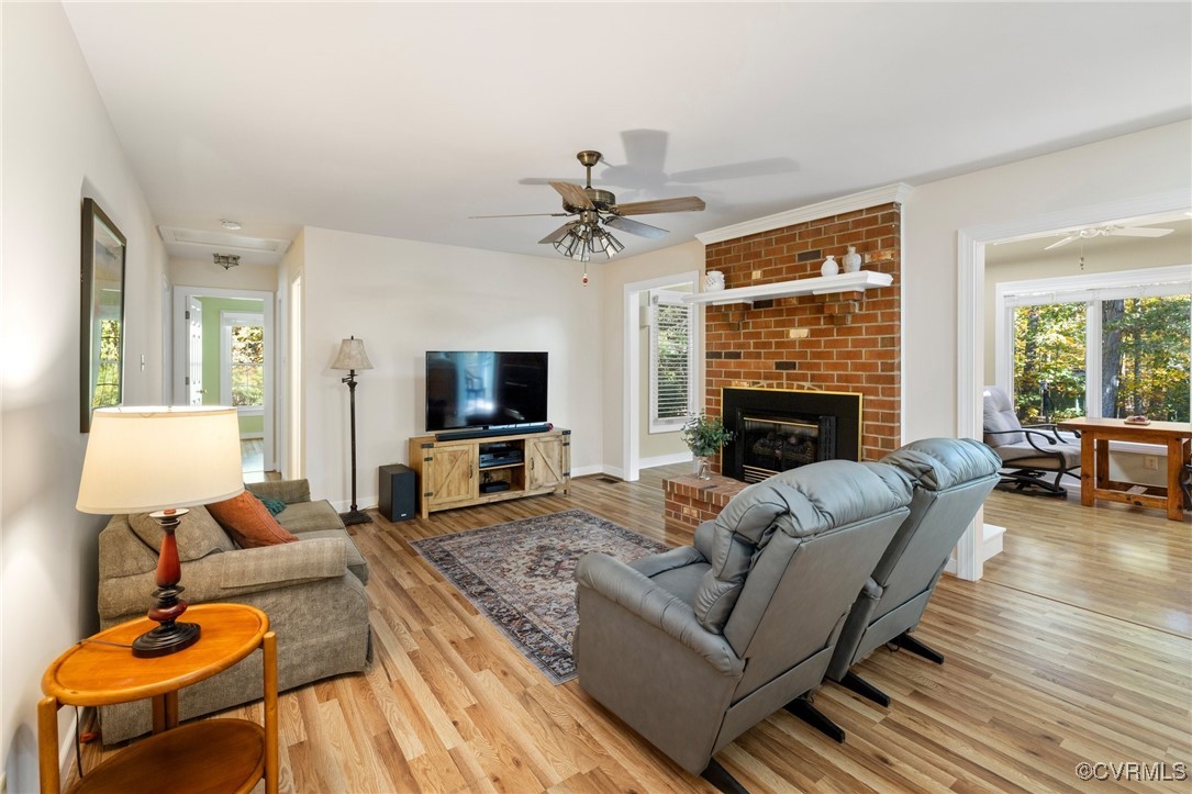 3272 Sherwood Ridge Way Powhatan, VA 23139 - Photo 14 of 35 Cozy Up to Brick & Gas Fireplace