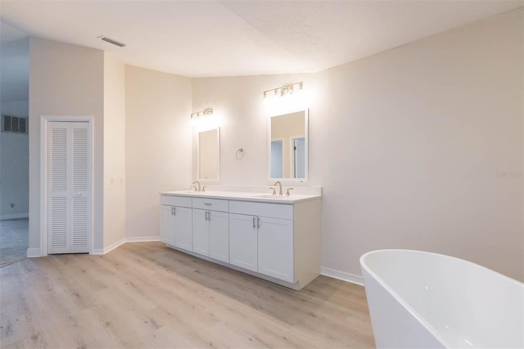 937 Bunker View Drive Apollo Beach, FL 33572 - Photo 16 of 73 a spacious bathroom with a bathtub sink and mirror