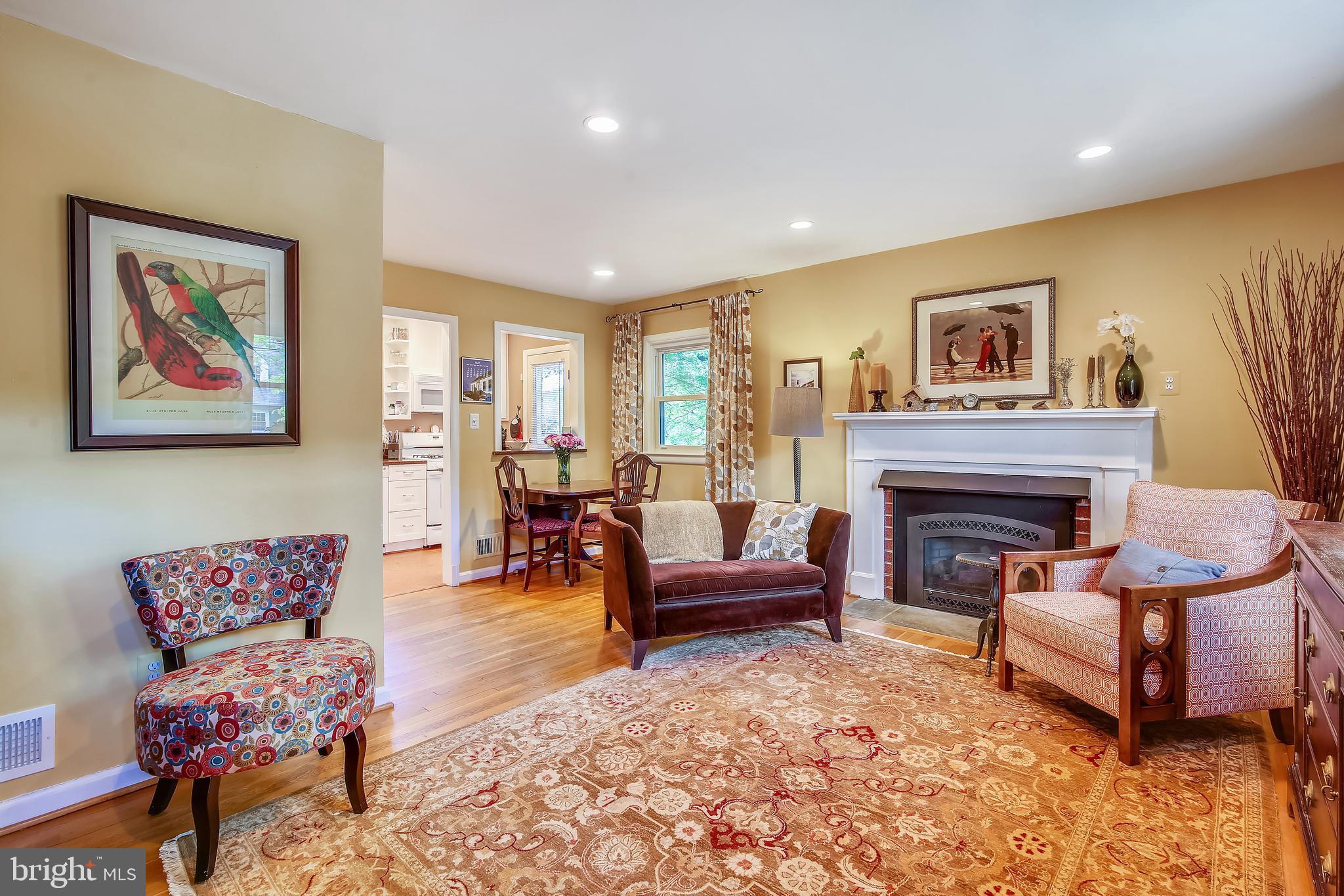1503 Crest Road Silver Spring, MD 20902 - Photo 5 of 64 Welcoming Living Room with Fireplace