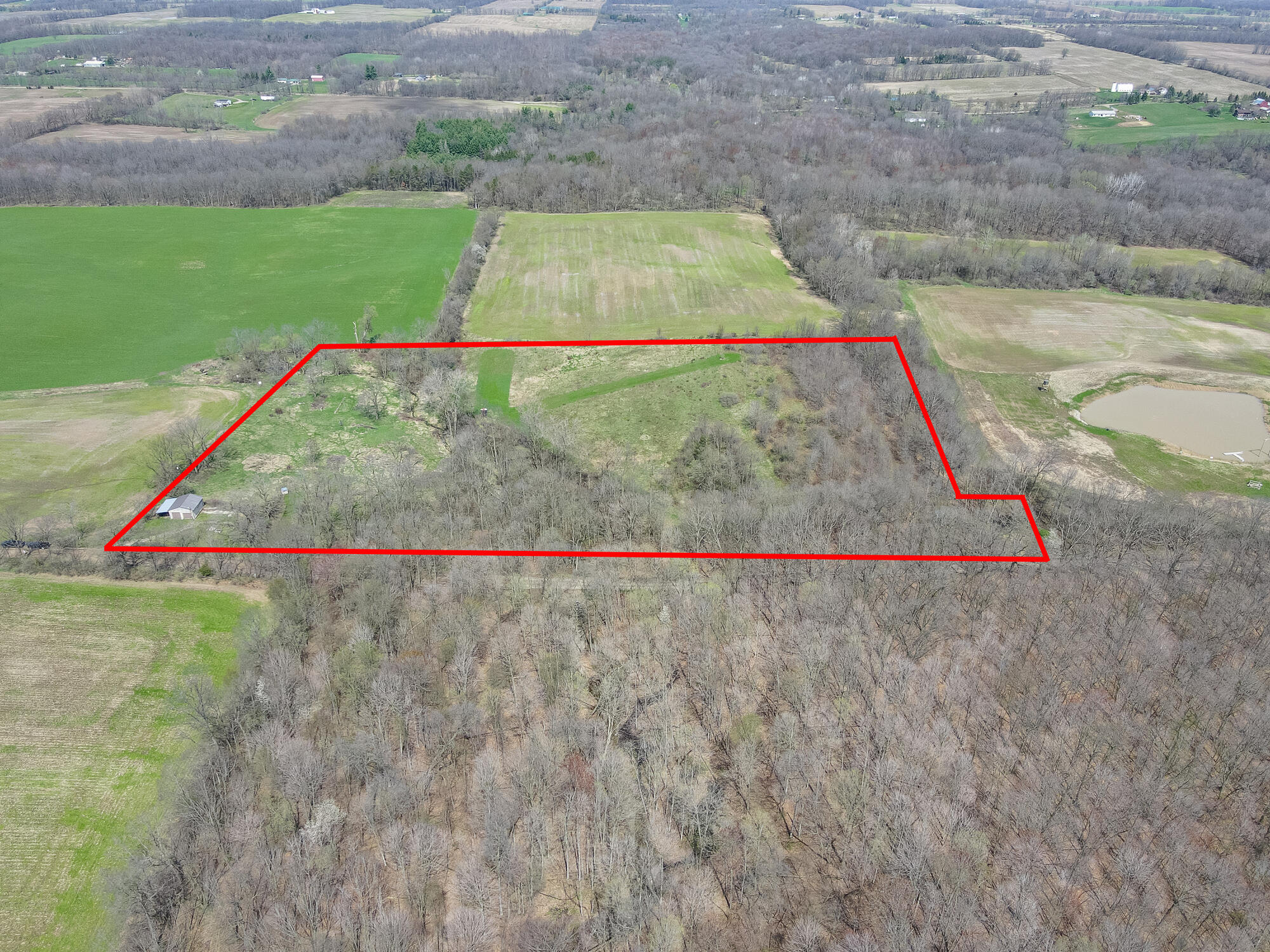 8475 Ross Road Muir, MI 48860 - Photo 7 of 27 Aerial Boundary from south