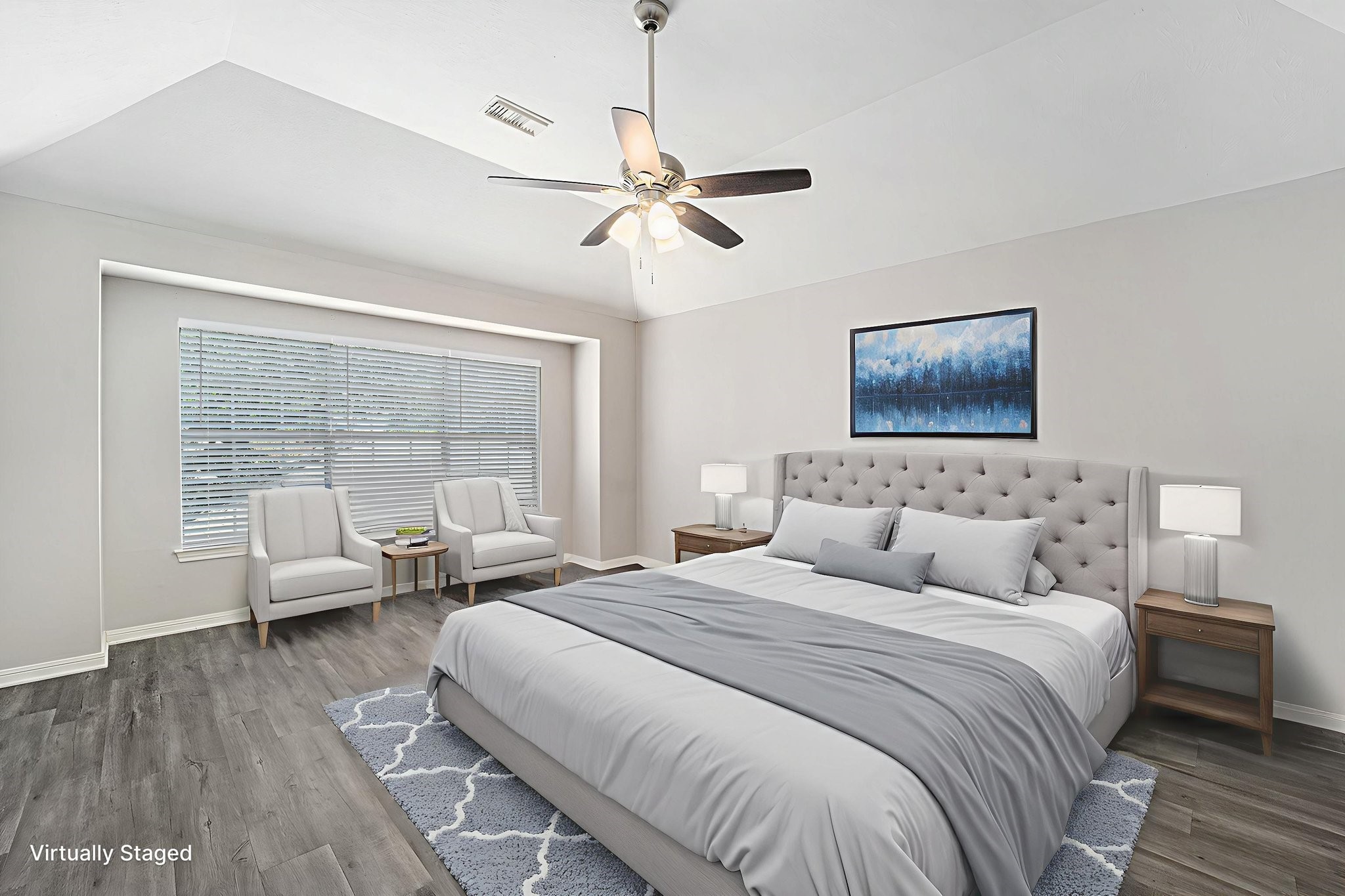 15906 Marwick Court Houston, TX 77095 - Photo 15 of 23 a bedroom with double bed and a large window