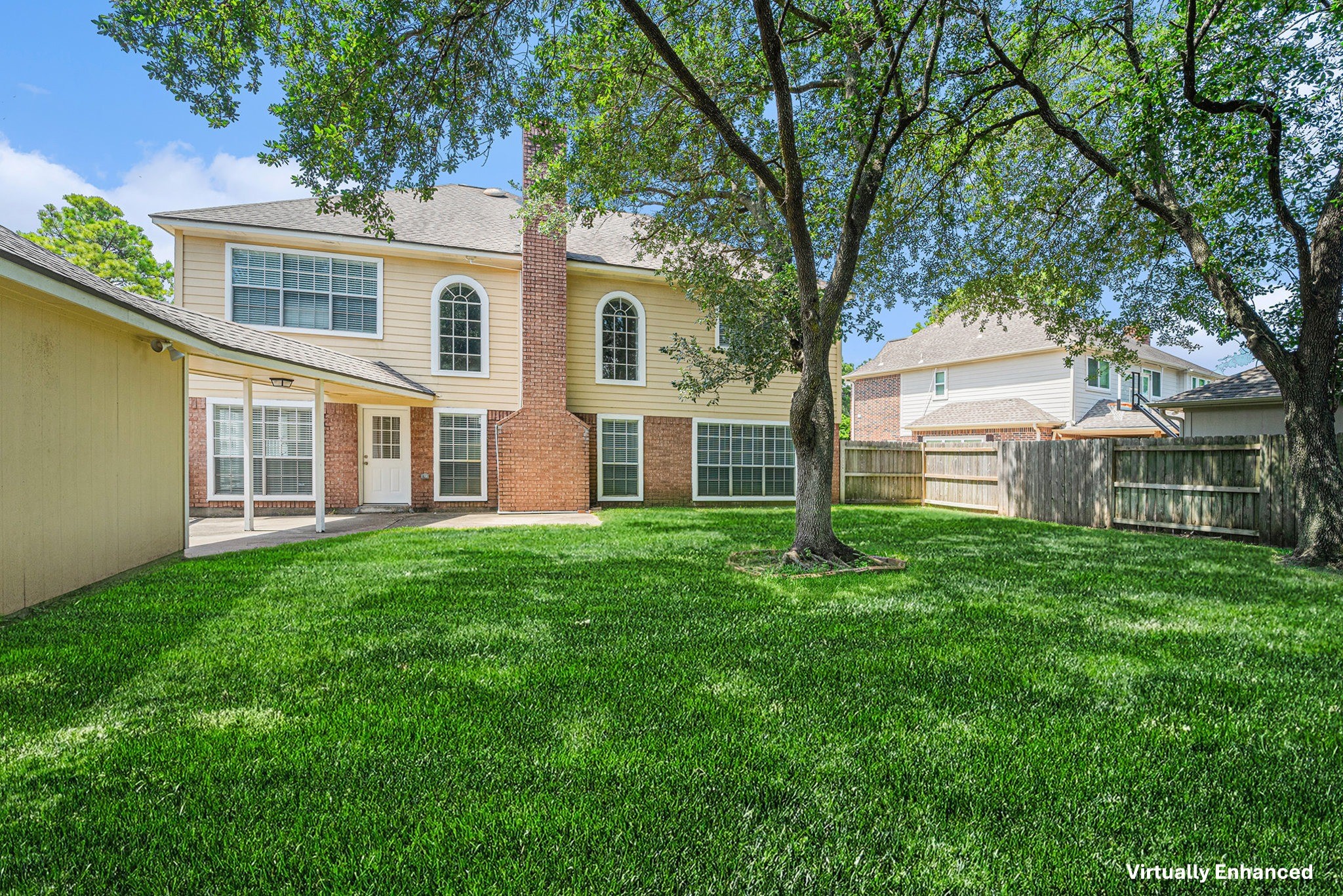 15906 Marwick Court Houston, TX 77095 - Photo 20 of 23 a view of a house with yard and tree s
