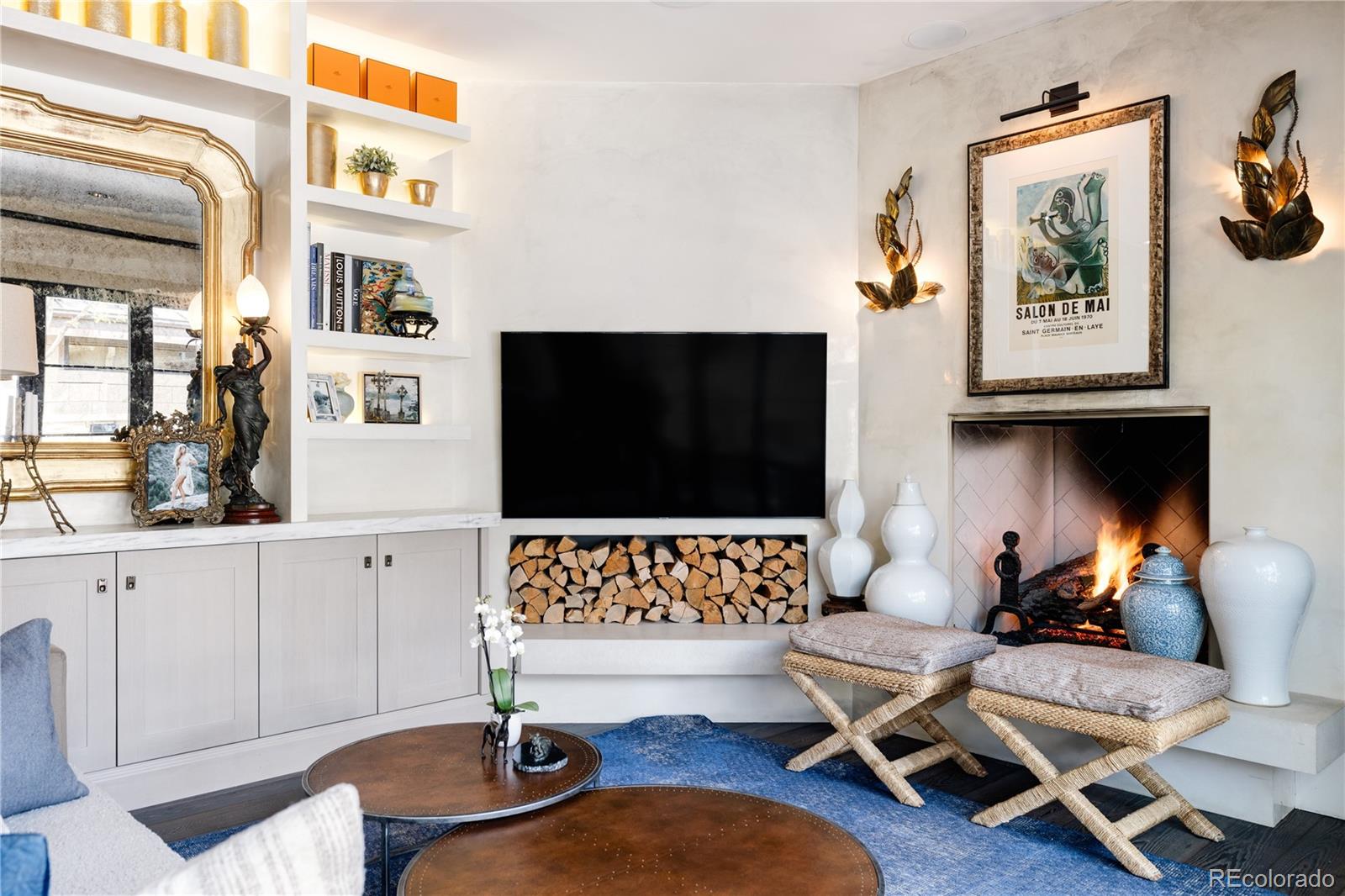 469 Cook Street Denver, CO 80206 - Photo 20 of 50 a living room with furniture and a flat screen tv