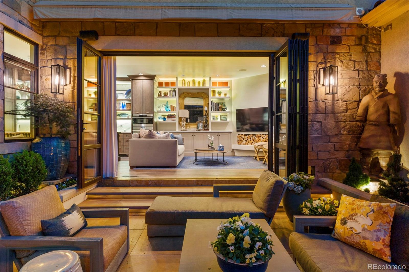 469 Cook Street Denver, CO 80206 - Photo 50 of 50 a living room with furniture and a floor to ceiling window