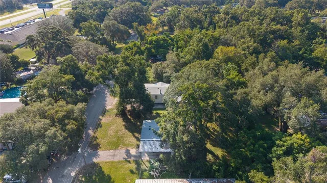 a view of city and swimming pool