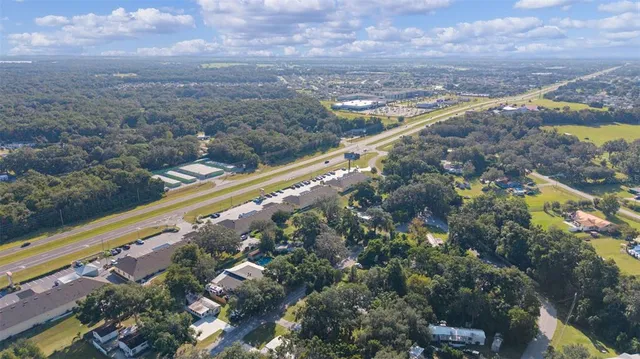 an aerial view of a city