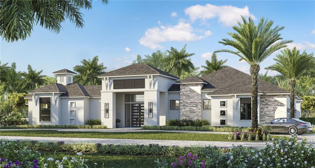 6289 Burnham Road Naples, FL 34119 - Photo 1 of 1 a front view of a house with a garden