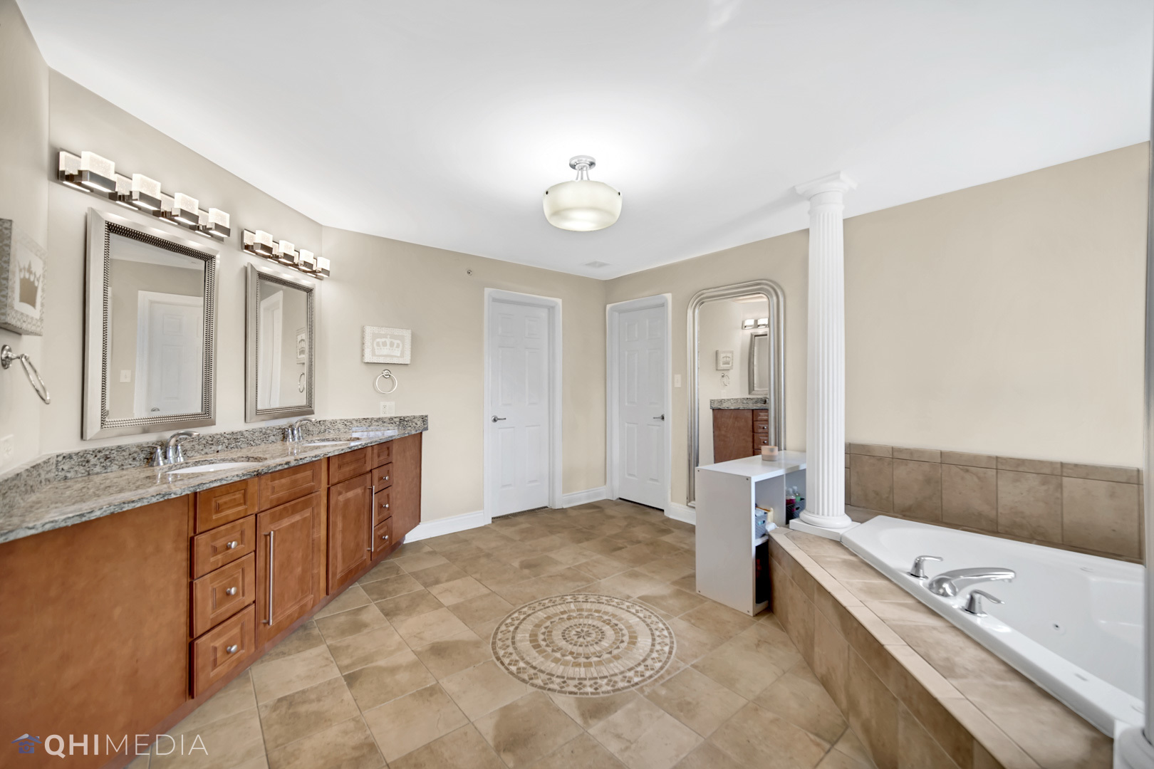 Undisclosed Address Steger, IL 60475 - Photo 14 of 29 a spacious bathroom with a tub sink and mirror