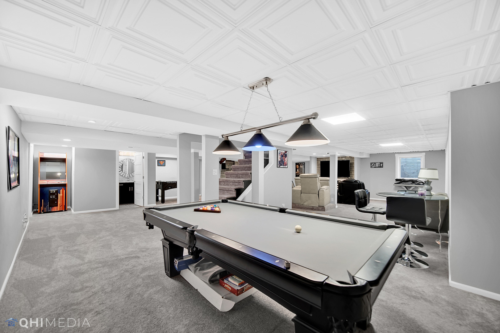 Undisclosed Address Steger, IL 60475 - Photo 21 of 29 a living room with furniture pool table and a window