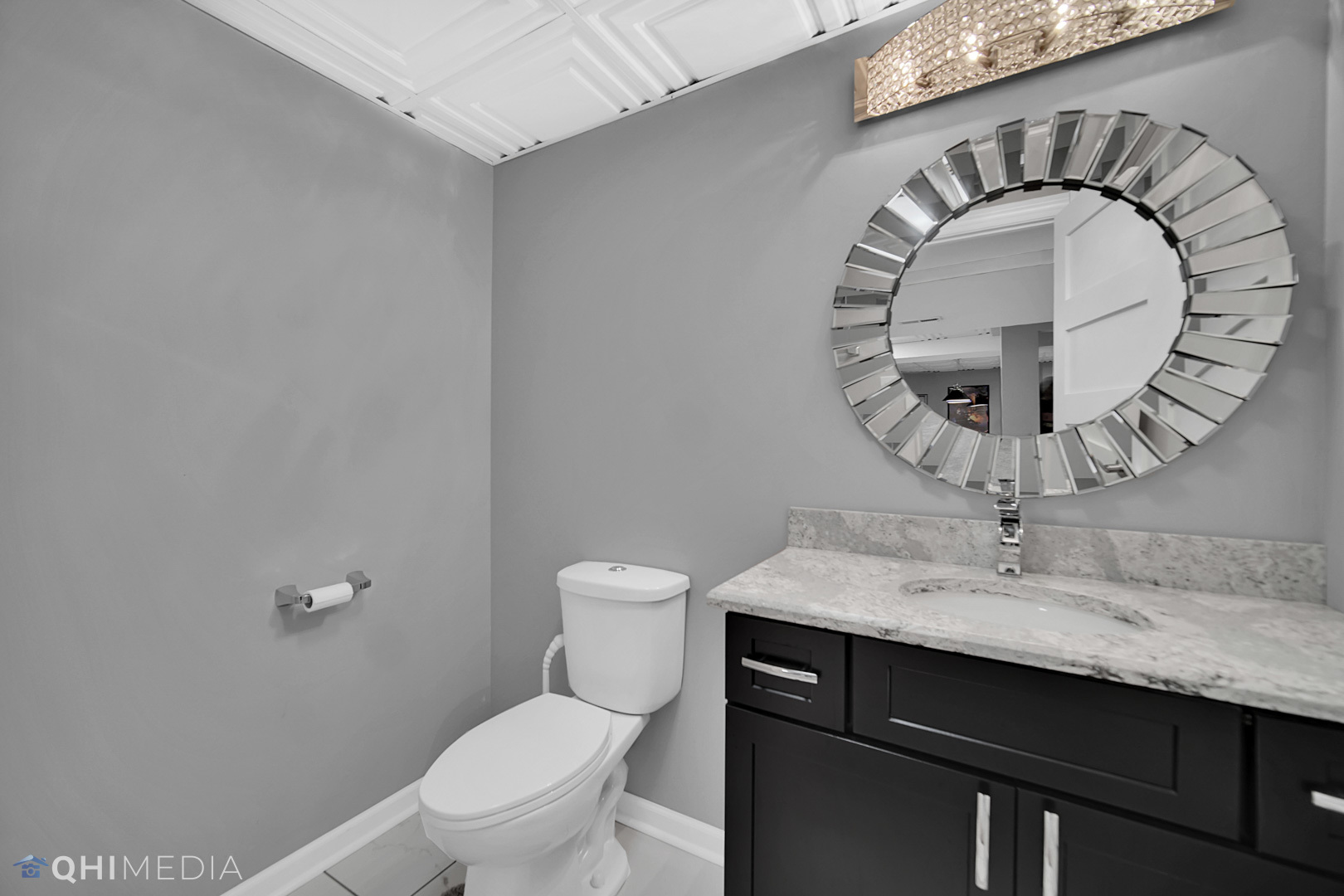 Undisclosed Address Steger, IL 60475 - Photo 25 of 29 a bathroom with a sink and a mirror