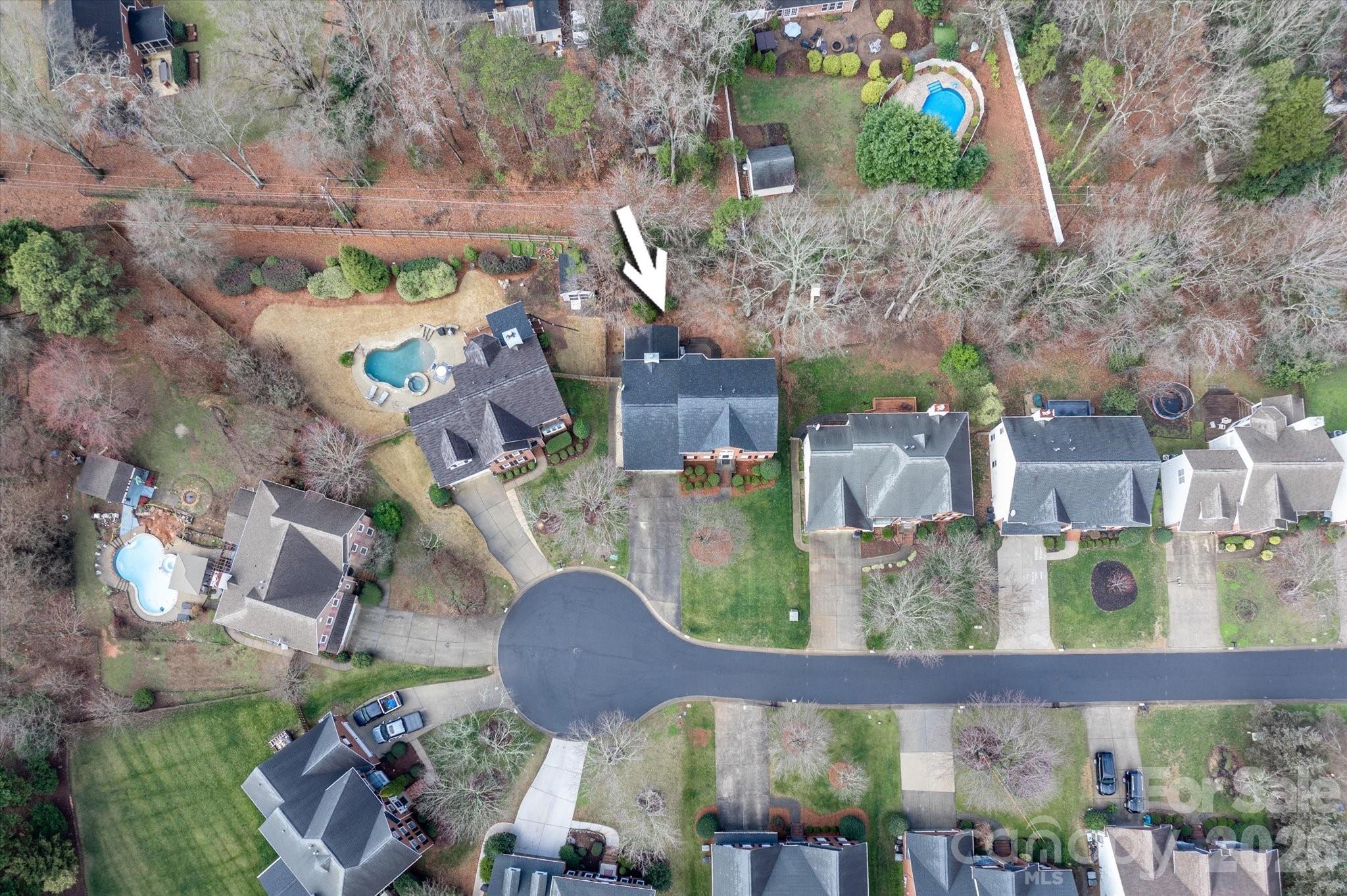 8528 Headford Road Charlotte, NC 28277 - Photo 33 of 34 an aerial view of a house with outdoor space