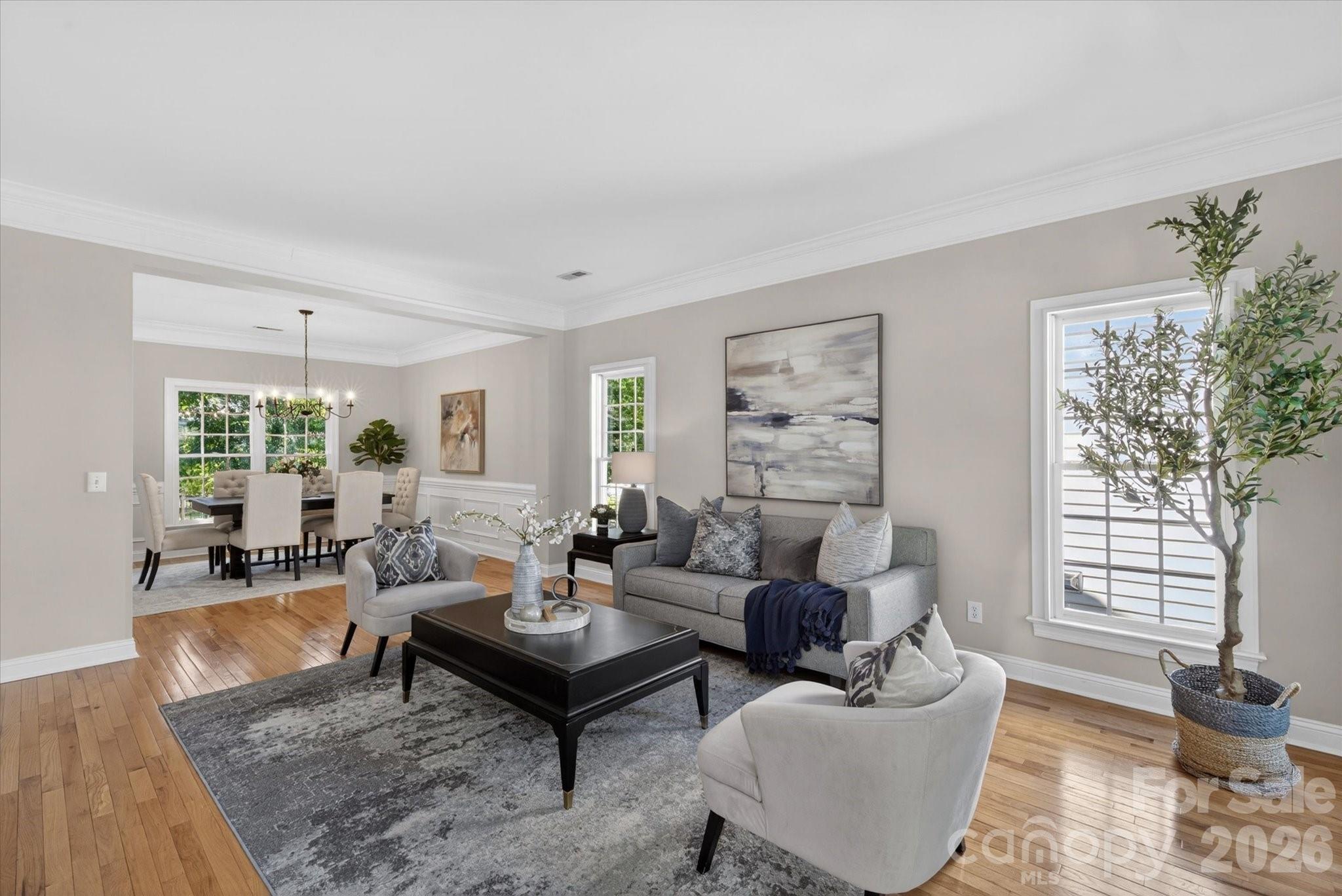 8528 Headford Road Charlotte, NC 28277 - Photo 5 of 34 a living room with furniture and a large window