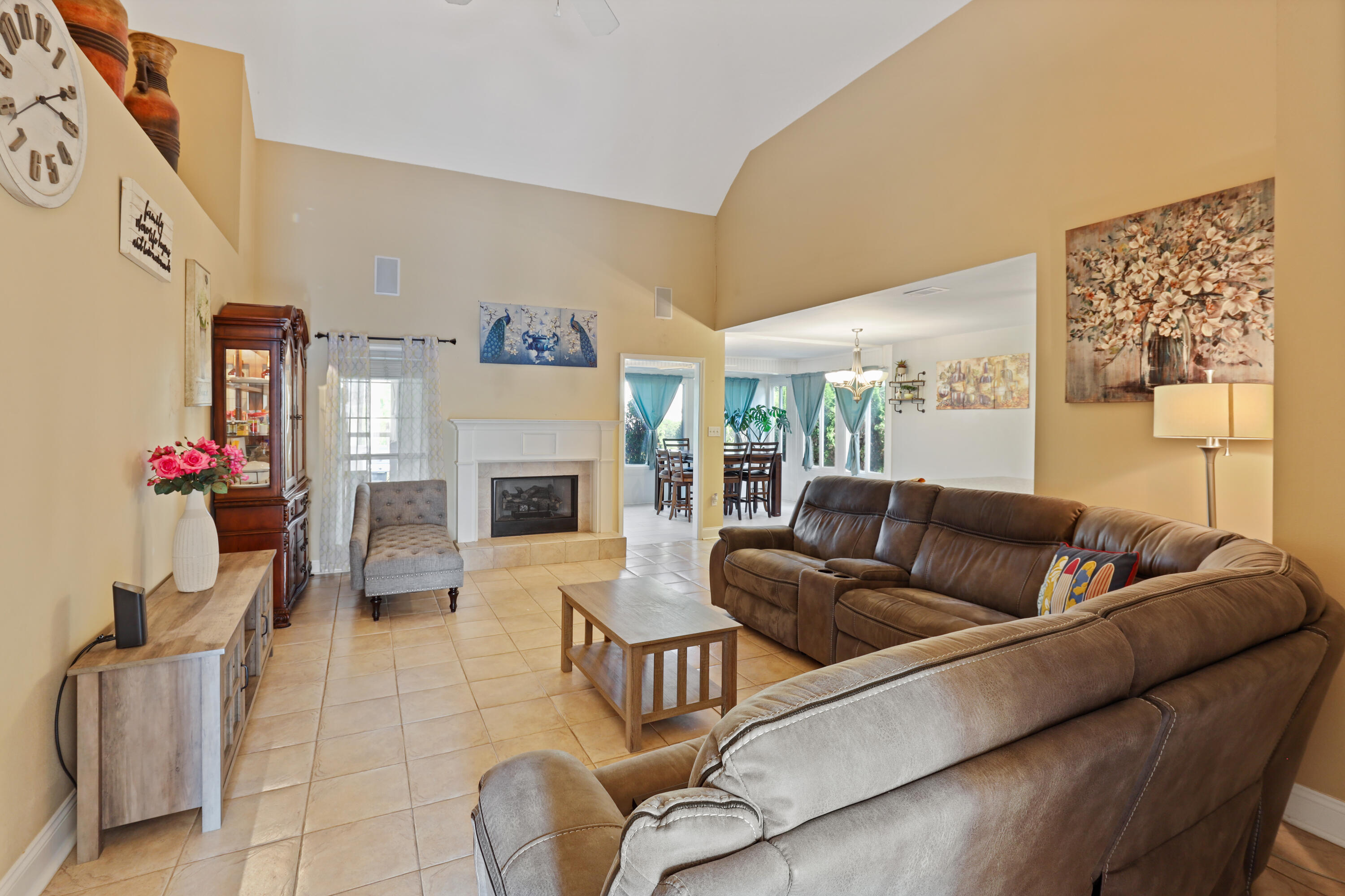 90 Hidden Lakes Drive Miramar Beach, FL 32550 - Photo 2 of 18 a living room with furniture and a fireplace