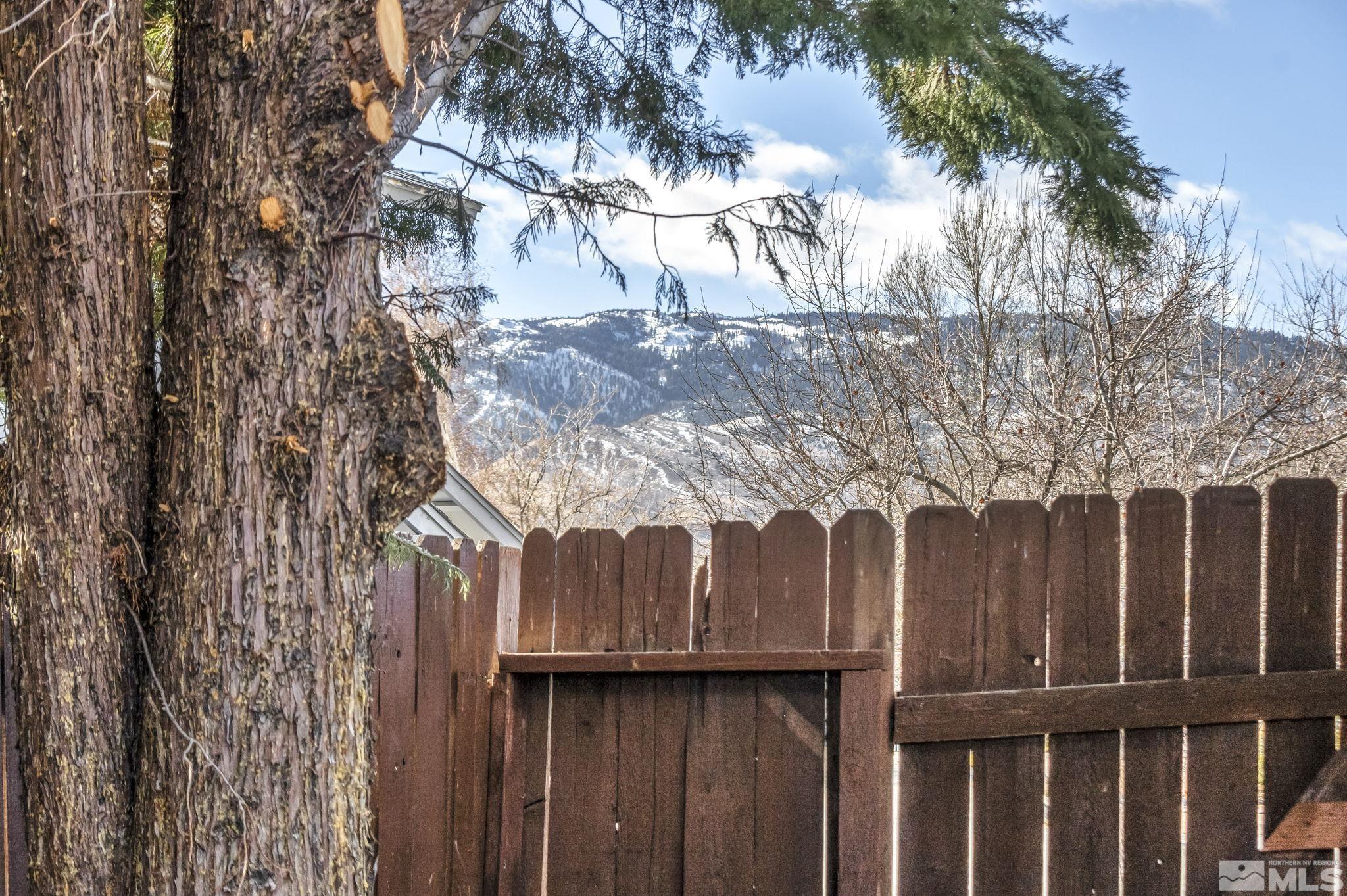 1300 Canyon Creek Road Reno, NV 89523 - Photo 8 of 29 a street view with wooden fence