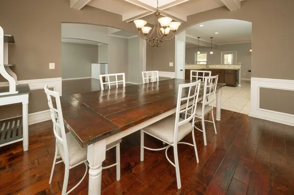 a view of a wooden door