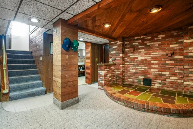 a view of entryway with stairs