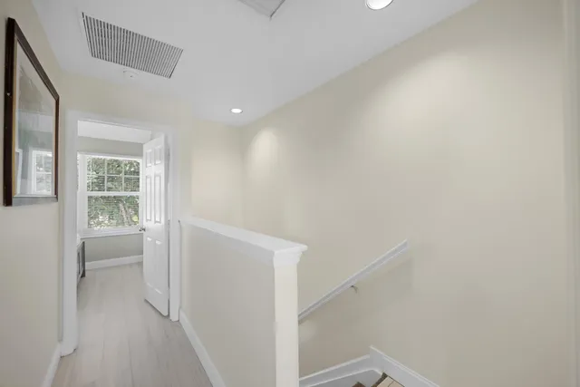 front view of a house with a patio