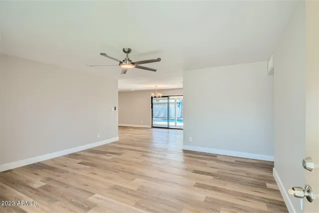wooden floor in an empty room