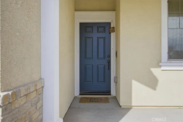 a view of front door