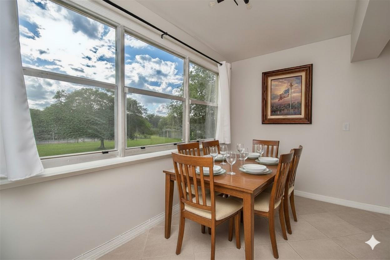 9500 Southwest 3rd Street, Unit 248 Boca Raton, FL 33428 - Photo 7 of 47 Virtually staged dining room