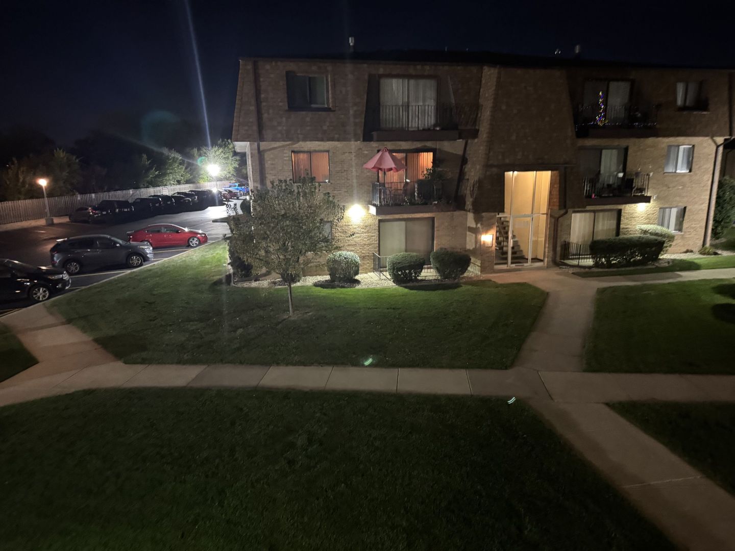 a view of yard from window