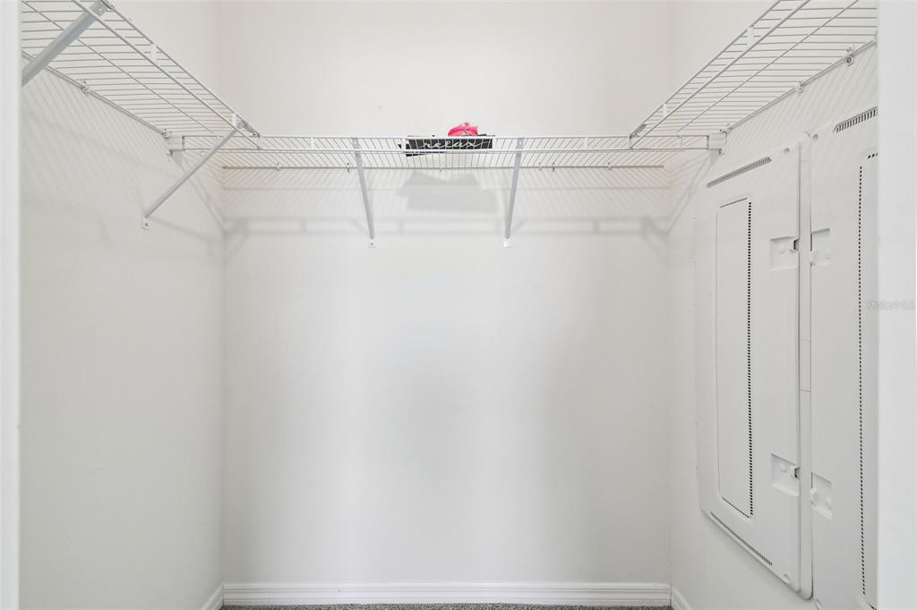 32173 Turtle Grace Loop Wesley Chapel, FL 33545 - Photo 25 of 41 a view of a room with racks on the wall