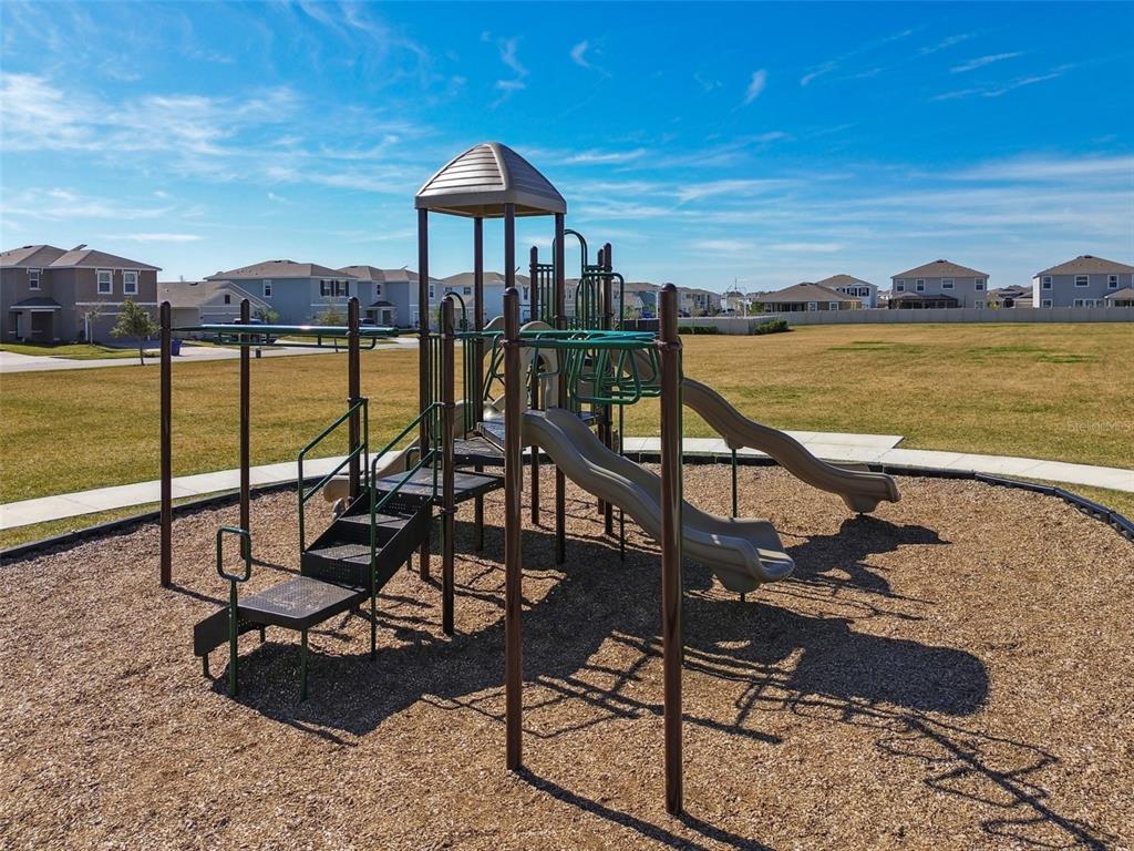 32173 Turtle Grace Loop Wesley Chapel, FL 33545 - Photo 41 of 41 a view of a swimming pool with a table and chairs under an umbrella