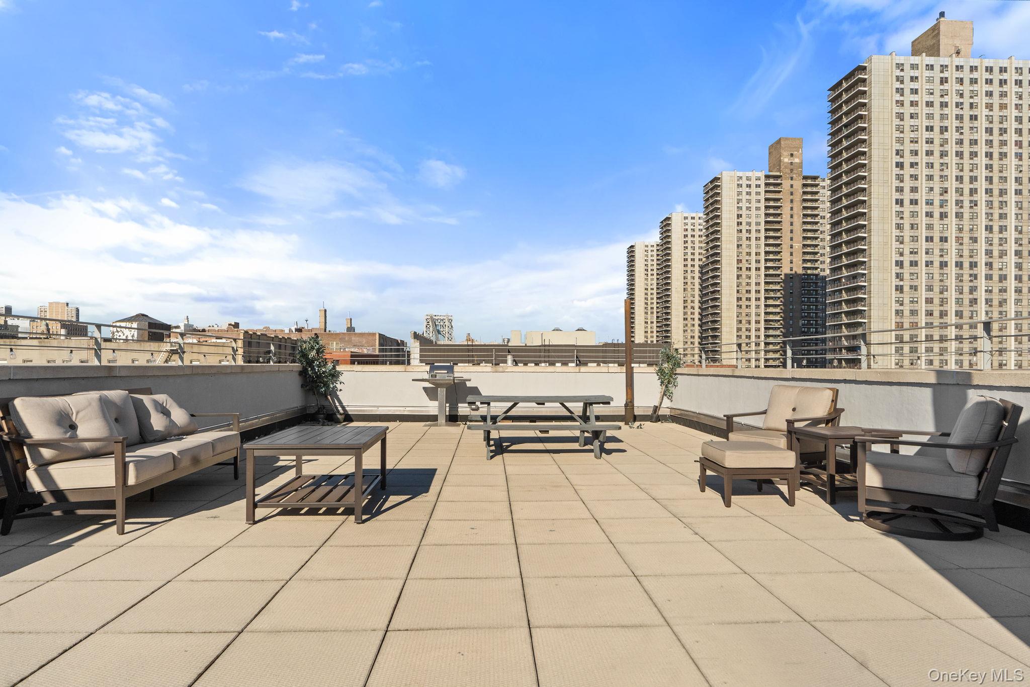 2360 Amsterdam Avenue, Unit 2C Manhattan, NY 10033 - Photo 23 of 29 View of patio featuring a view of city