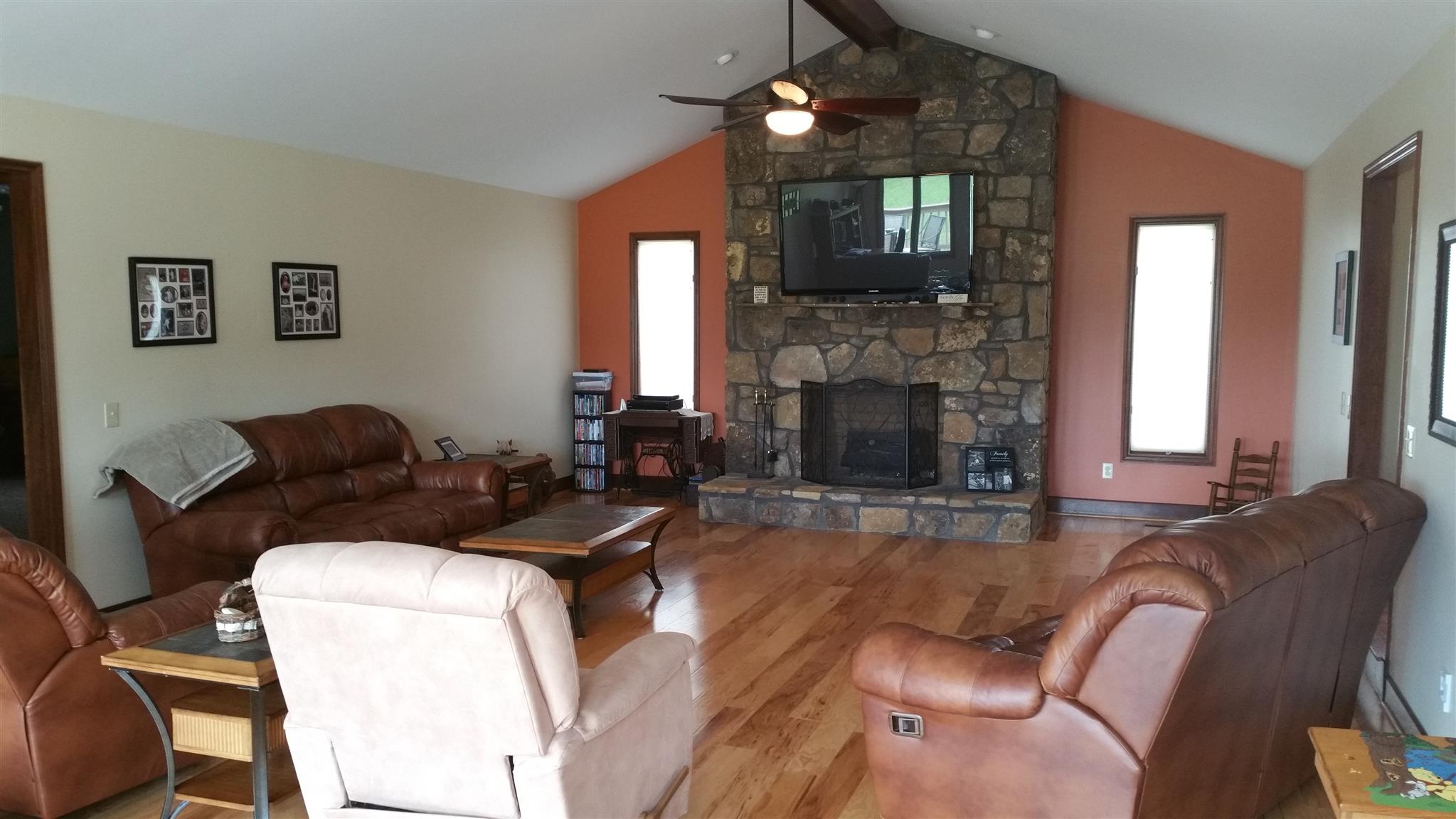 155 Knights Church Road Decherd, TN 37324 - Photo 7 of 29 a living room with furniture and a fireplace