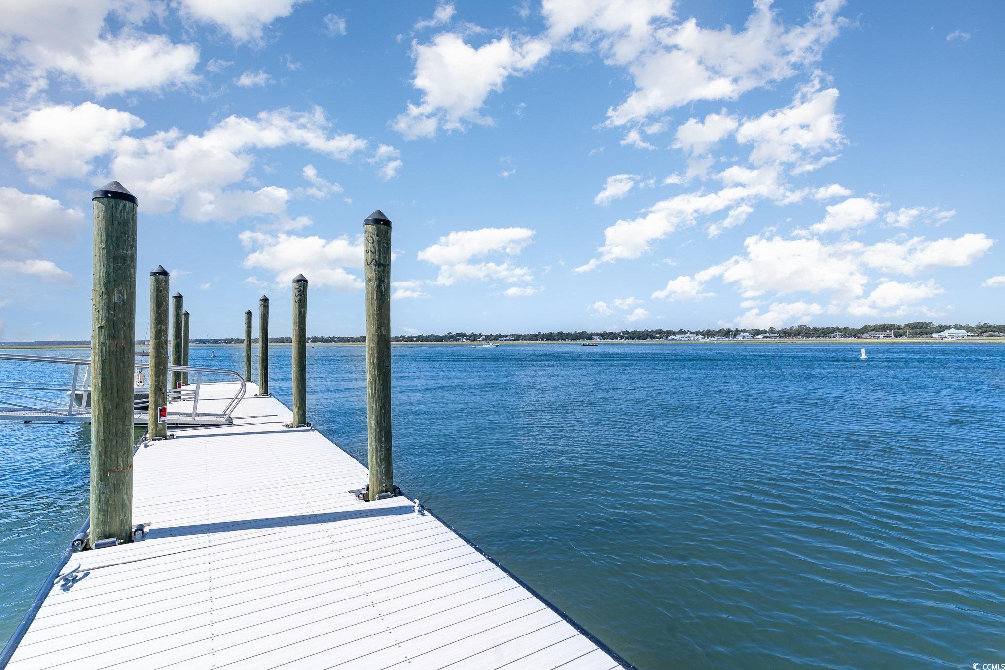 1582 South Waccamaw Drive, Unit 60 Murrells Inlet, SC 29576 - Photo 23 of 24 View of dock featuring a water view