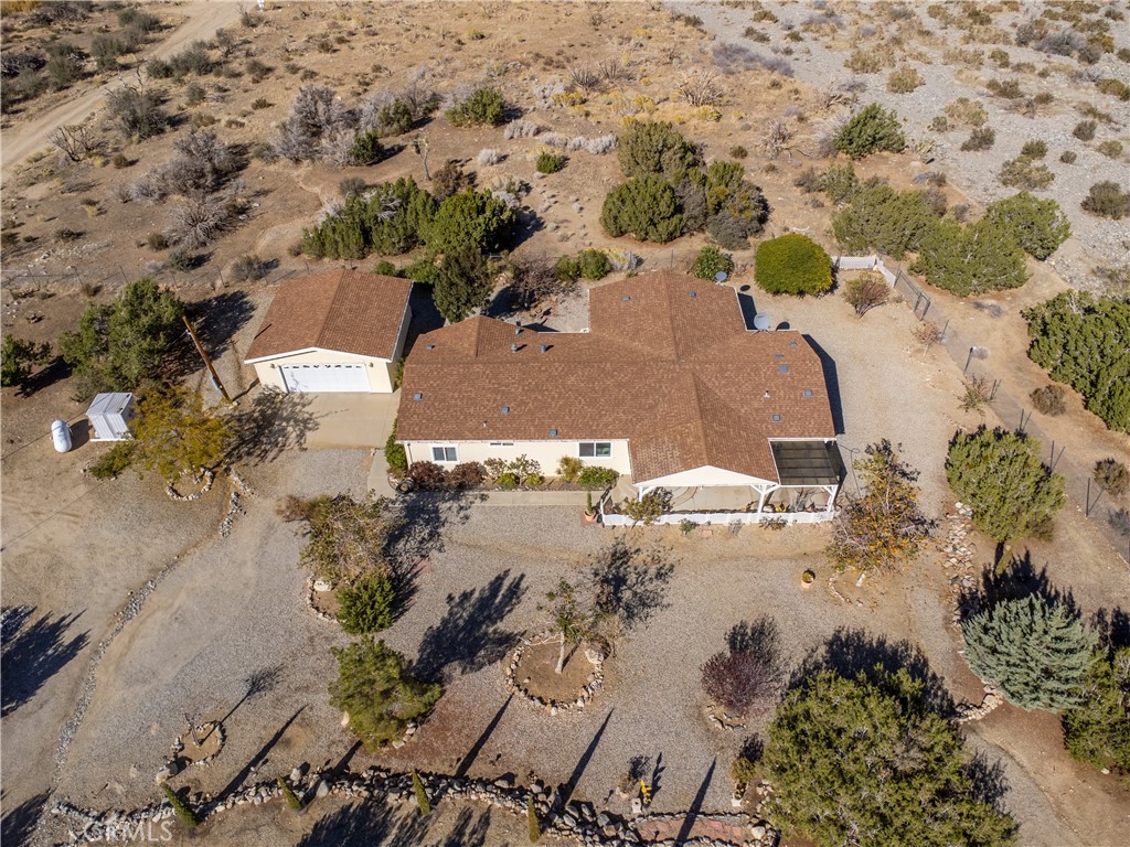 29520 Piani Road Pearblossom, CA 93553 - Photo 6 of 34 an aerial view of a house with a yard