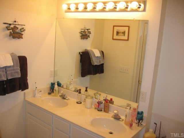 5444 Vista View Court Raleigh, NC 27612 - Photo 9 of 12 Gorgeous master bath with dual vanity areas & tile floor