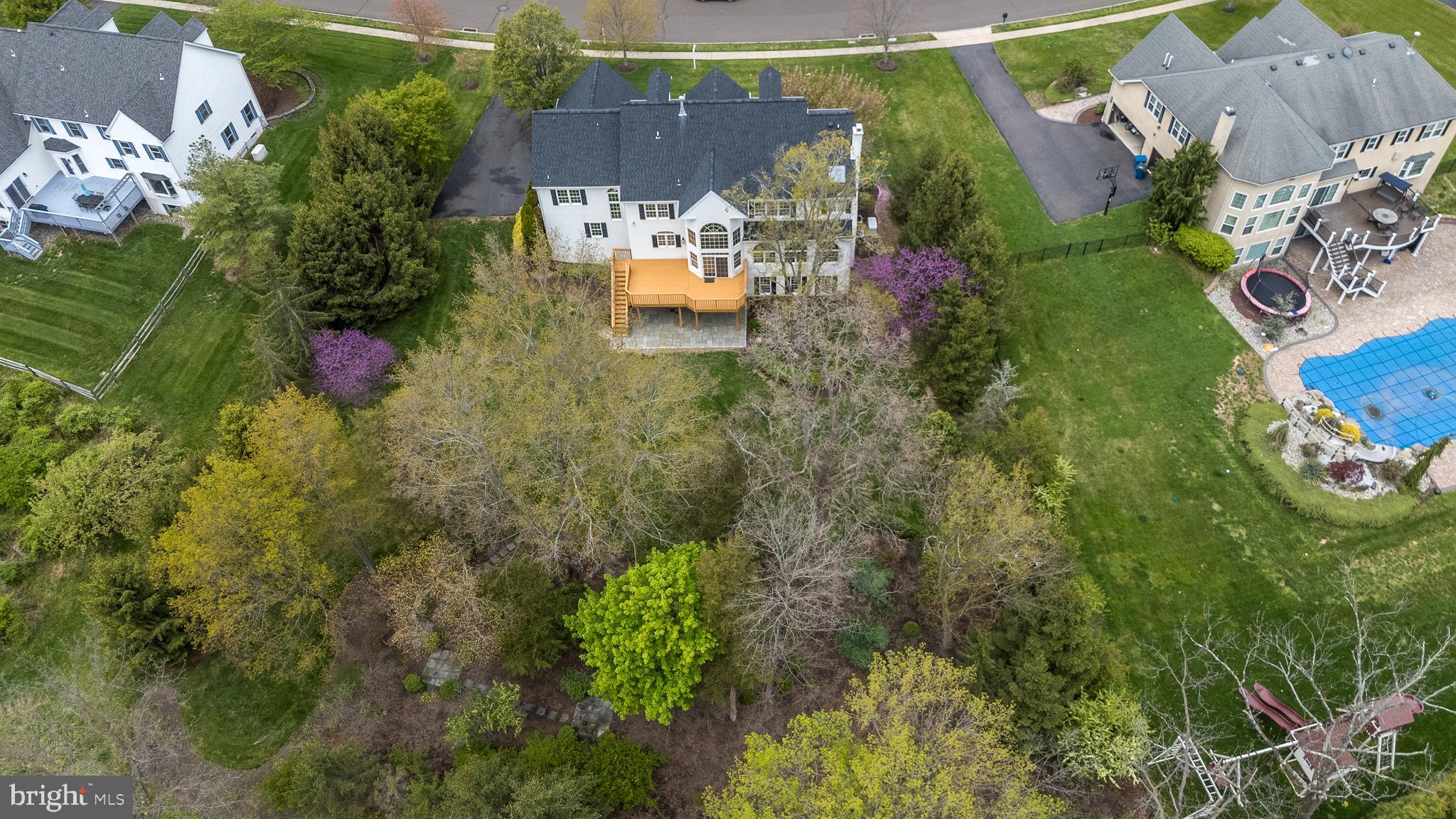 2517 Lockleigh Road Jamison, PA 18929 - Photo 65 of 72 Drone Back of Home