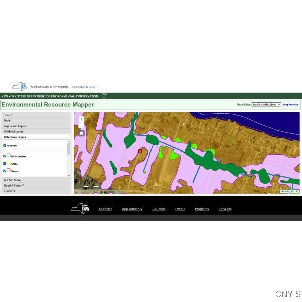 0 Lucas Road Bridgeport, NY 13030 - Photo 17 of 17 Screen Shot of the NYSDEC Environmental Resource M