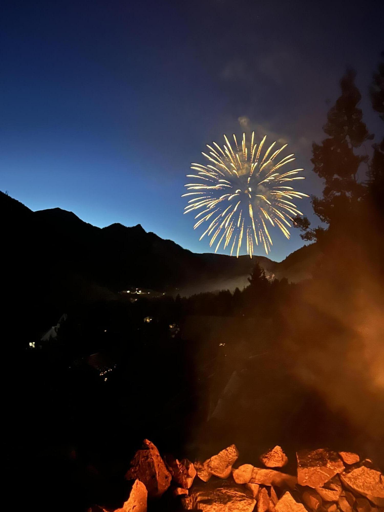 a view of swimming pool from a balcony