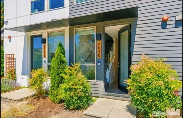 a view of a entryway door front of house