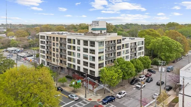 a view of a city with tall buildings
