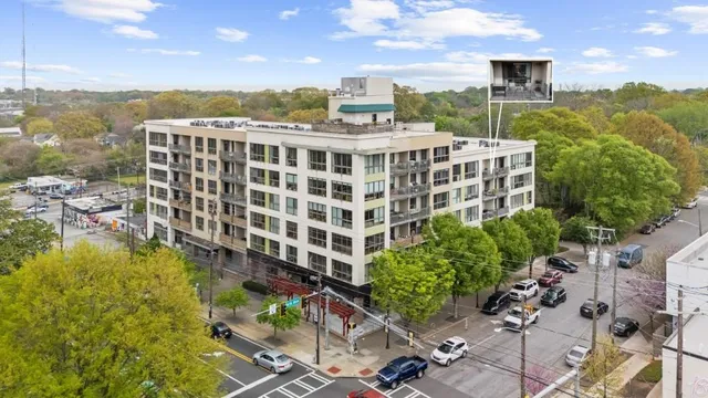 a view of a city with tall buildings