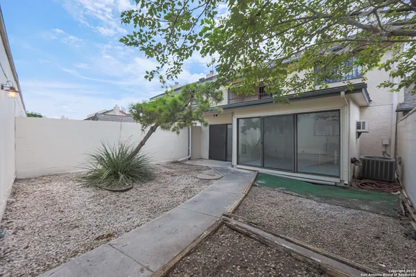 a backyard of a house