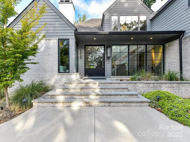 a view of a house with a porch