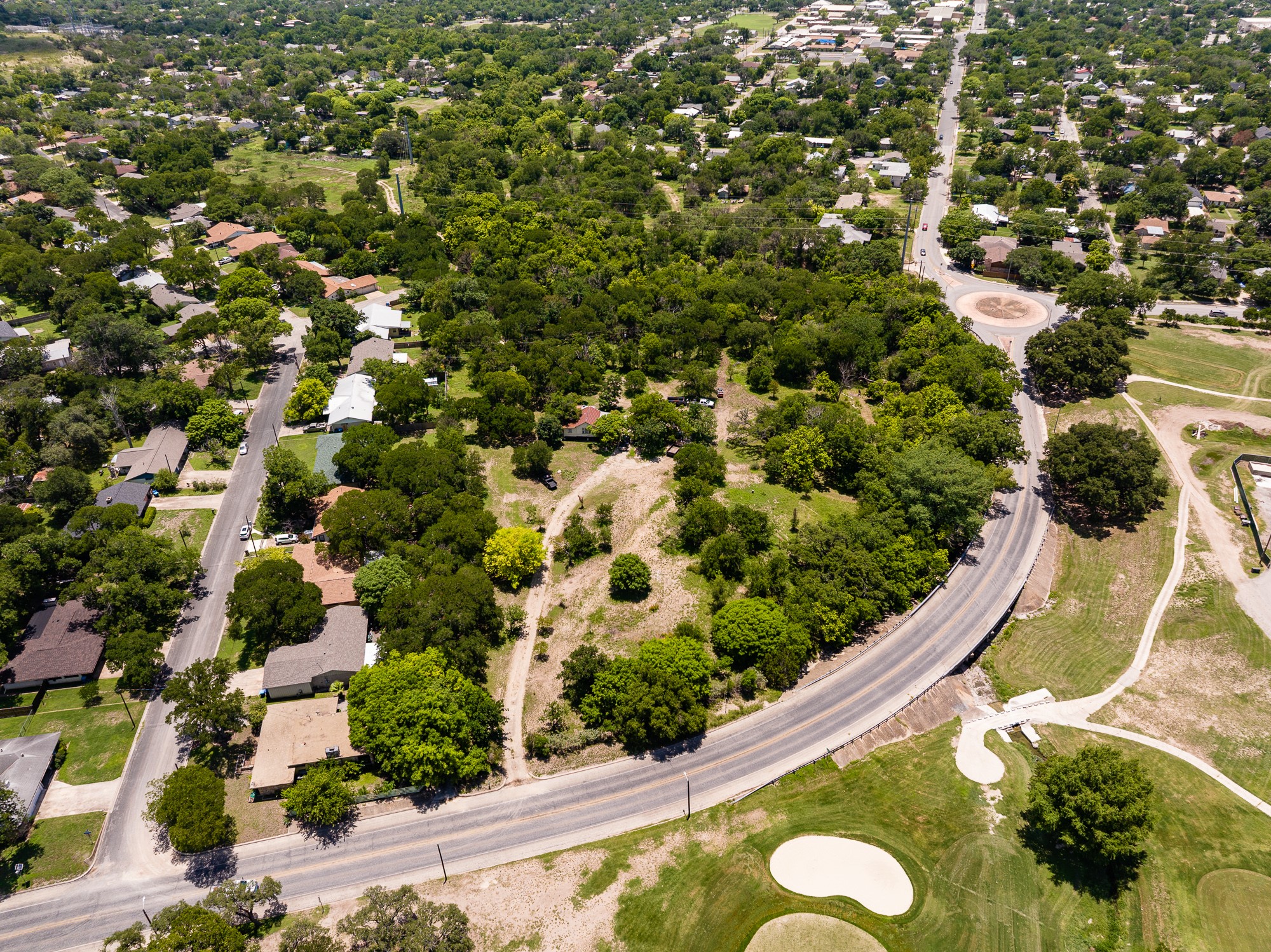 951 Cypress Creek Road Kerrville, TX 78028 - Photo 19 of 30 an aerial view of a residential houses with yard