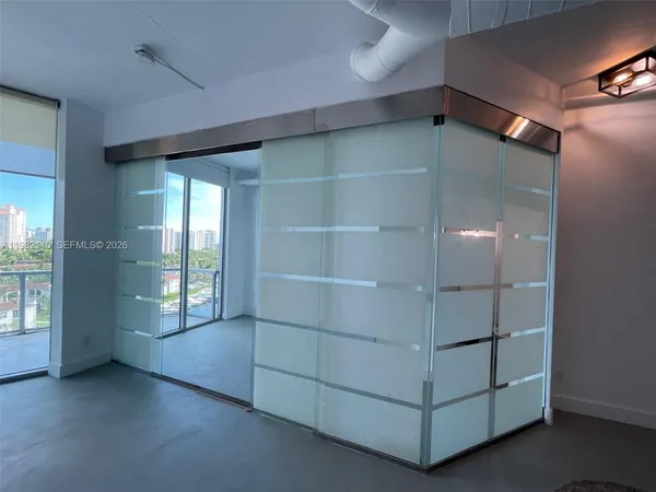 a view of an empty room