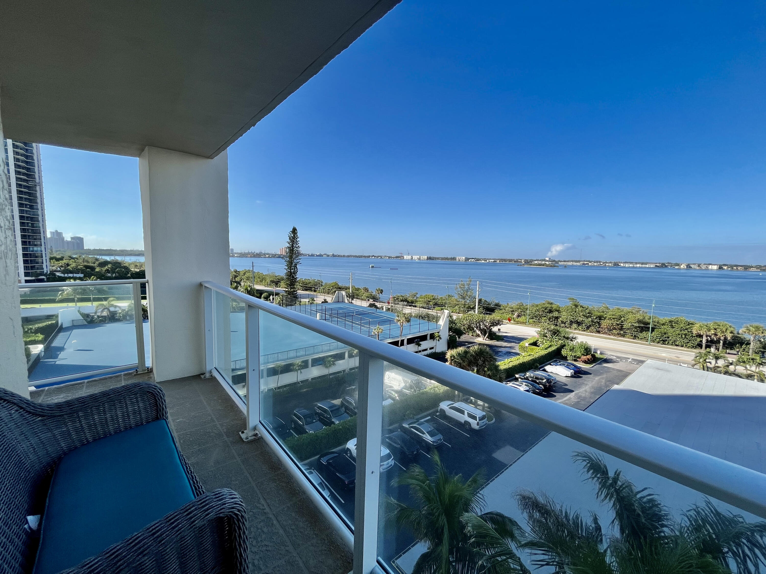 5440 North Ocean Drive, Unit 601 Riviera Beach, FL 33404 - Photo 38 of 55 a view of a balcony with an ocean view