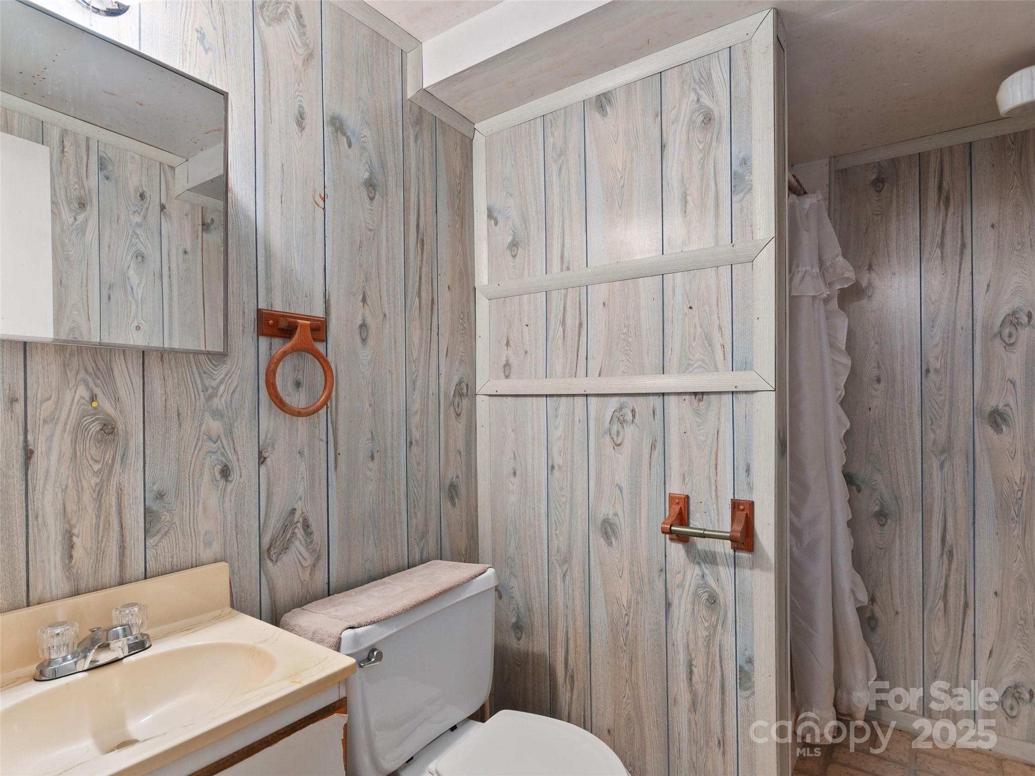 250 Turkey Pen Road Franklin, NC 28734 - Photo 21 of 30 a bathroom with a sink a toilet and shower