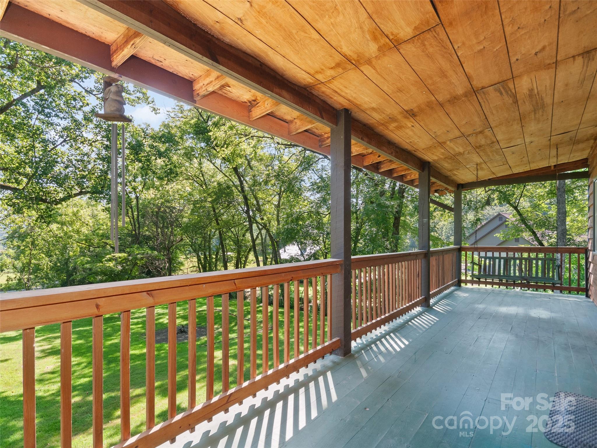 250 Turkey Pen Road Franklin, NC 28734 - Photo 5 of 30 a view of a porch