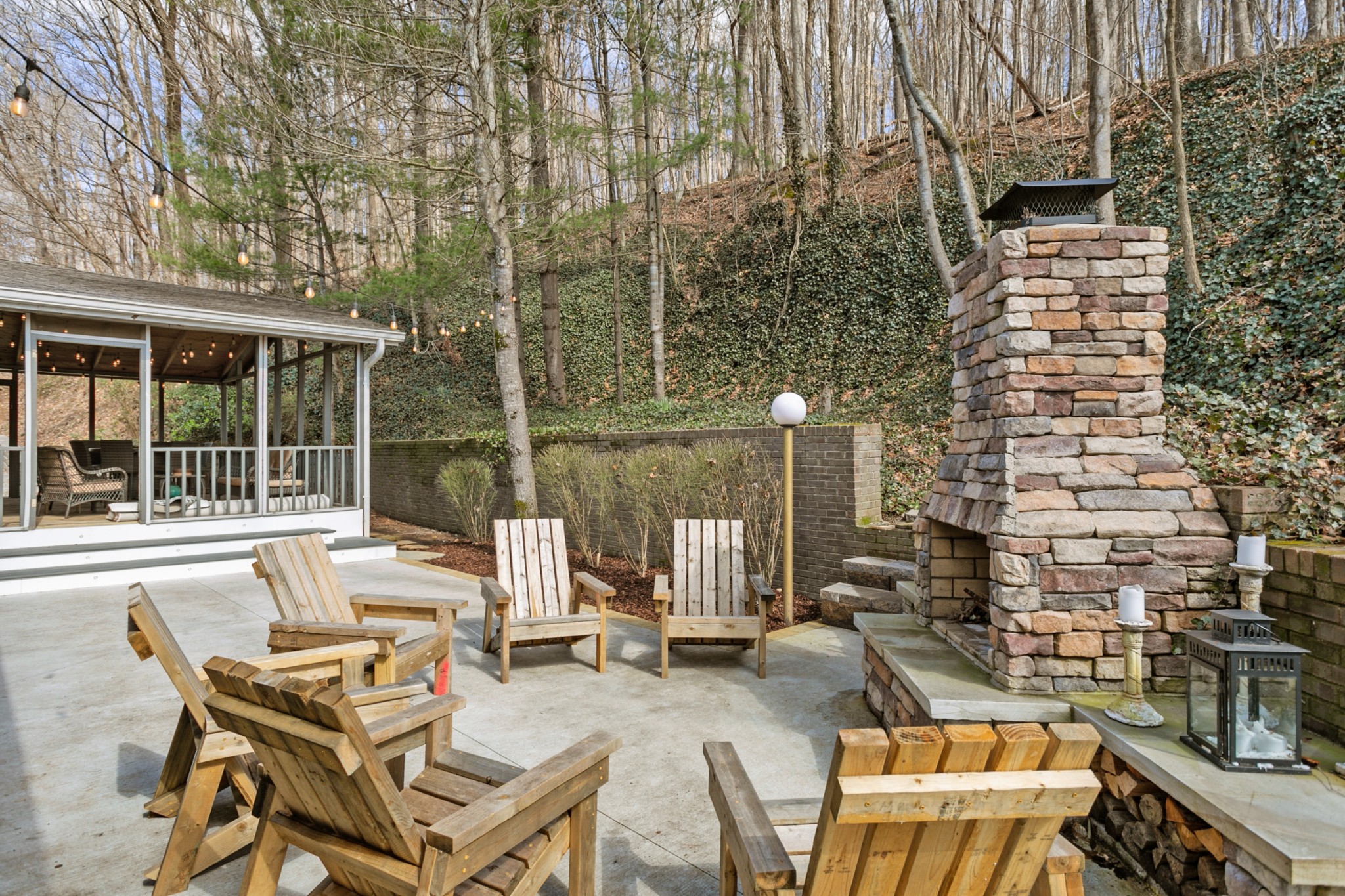 754 High Point Ridge Road Franklin, TN 37069 - Photo 41 of 53 a view of a patio with table and chairs and potted plants